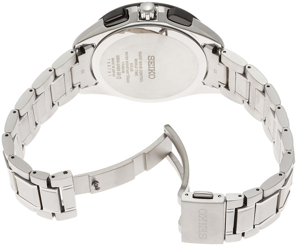 BRIGHTZ Solar Radio Dual Time Titanium Model SAGA241 Silver [Seiko Watch] Men's