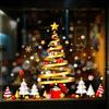 Christmas Fashion Creative Window Stickers Christmas Tree Snowflake Decals Christmas Home Door Wall Window Decoration Decals