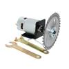 CHANCS775 Motor Table Saw Kit Torque Circular Saw with Saw Blade Chuck and Saw Blade DC12V/24V High-Power