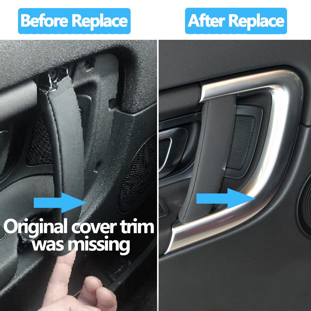 Левая и правая внутренняя дверная ручка автомобиля, замена накладки для Land Rover Discovery Sport