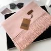 Cashmere Hand Feel Autumn And Winter Solid Color Scarf Women'S Thick Tassel Simple And Versatile Soft And Warm Imitation Cashmere Shawl