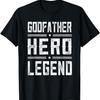 Крестный отец Герой Легенда - Винтажная Футболка Крестный отец с эффектом потертости