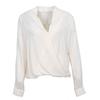 Кремовая блузка с V-образным вырезом цвета слоновой кости женская IMPERIAL
