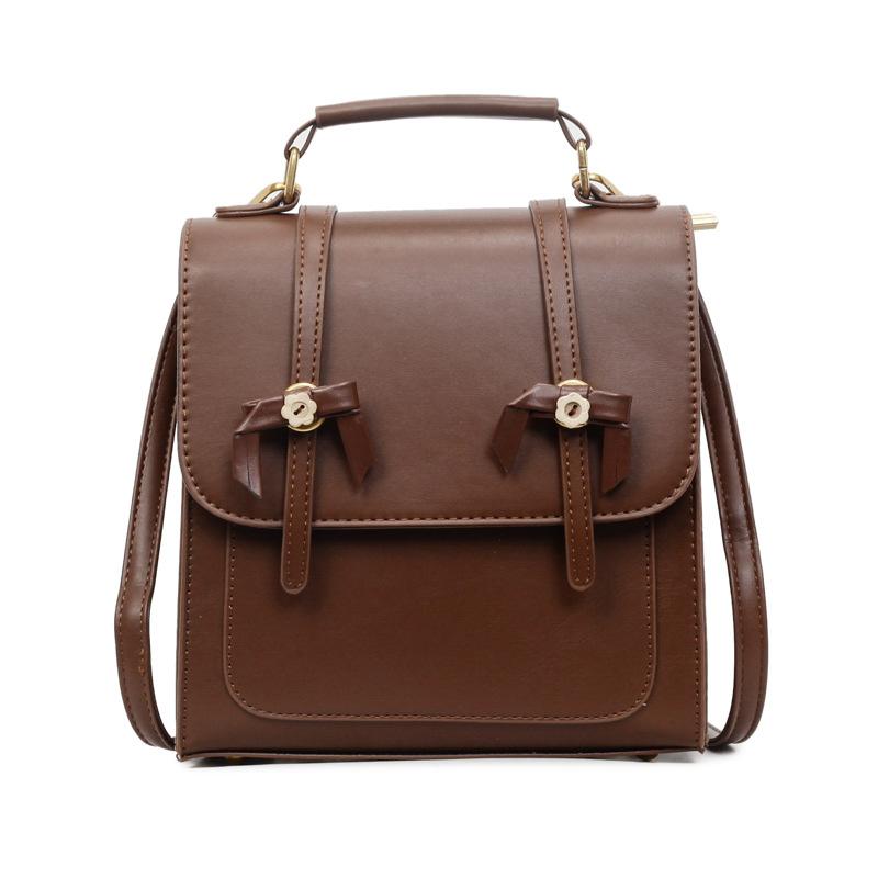 Versatile Backpack Bag Women's 2025 New Foreign Style Fashion Small Travel Bag High Sense Niche Retro Messenger Bag Tide