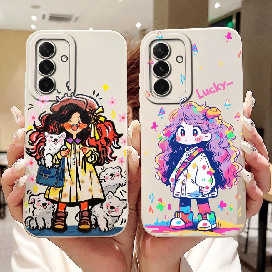 For Samsung Galaxy A16 5G Case A26 A36 A56 Cute Panda Rabbit Cartoon Cover Soft TPU Phone Case For Samsung A16 A 26 36 56 Bumper