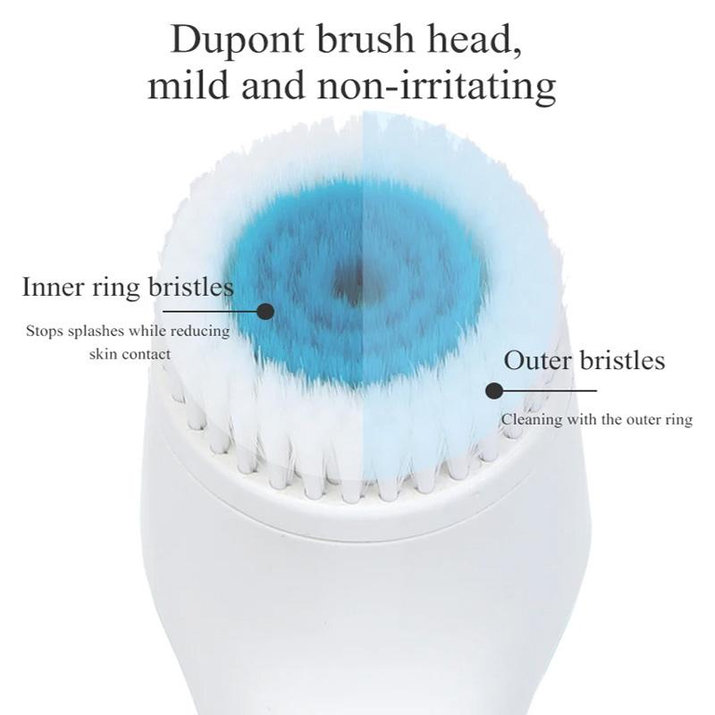 Силиконовый электрический ультразвуковой очиститель для лица, акне, поры, черные точки, щетка для глубокого очищения, инструменты для ухода за кожей