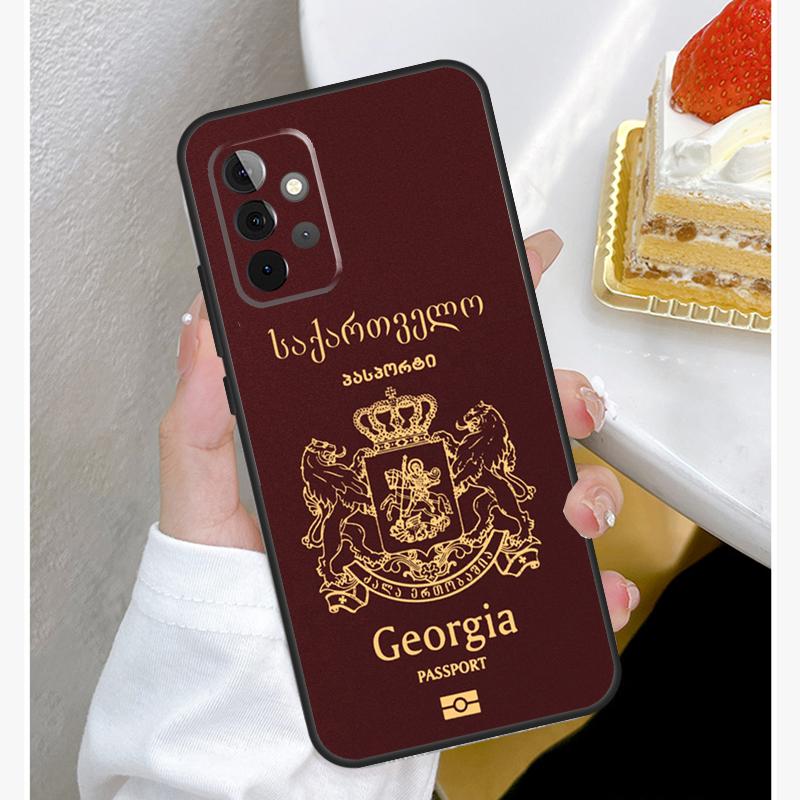Georgia Flag Case For Samsung Galaxy A54 A34 A14 A15 A35 A55 A52 A32 A12 A51 A71 A33 A23 A13 A53 Coque