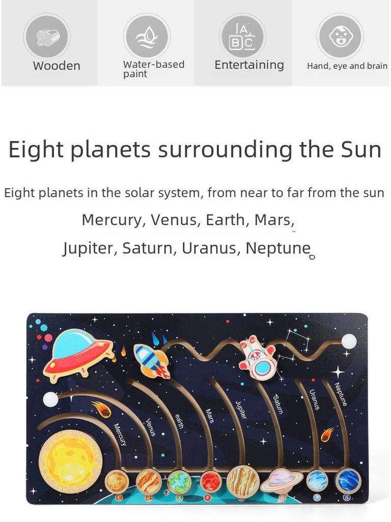 Образовательная головоломка-лабиринт «Солнечная система» для детей: Игрушка для познавательных и научных исследований