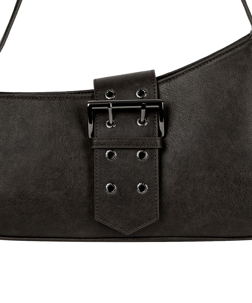 Treemingbird Half-Moon Belted Bag [ Brown ]
