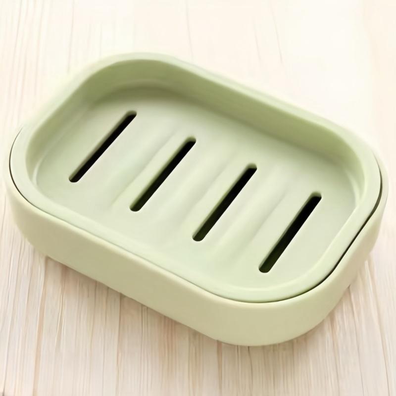 Japanese Double Layer Soap Dish Bathroom Soap Storage Box Kitchen Sponge Drain Rack Travel Soap Dispenser Soap Holder