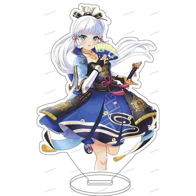 Anime Game Genshin Impact Kamisato Ayaka Acrylic Action Figure Stand Model Toy Desk Decor Prop Gifts Fans Collection Prop