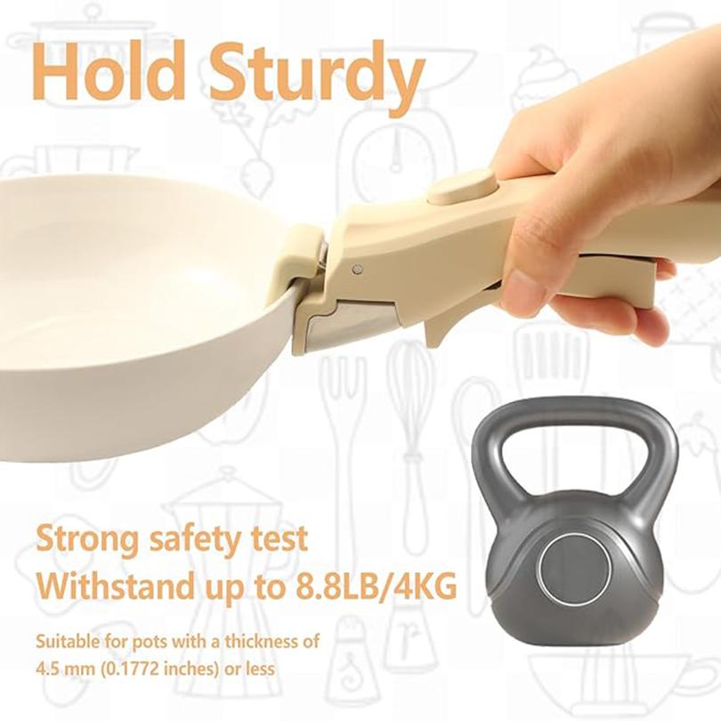 Съемная сменная ручка-клипса для столовых приборов Съемная ручка для кастрюли, предотвращающая ожоги, для всех видов кухонной утвари Кухонные принадлежности DONNOR