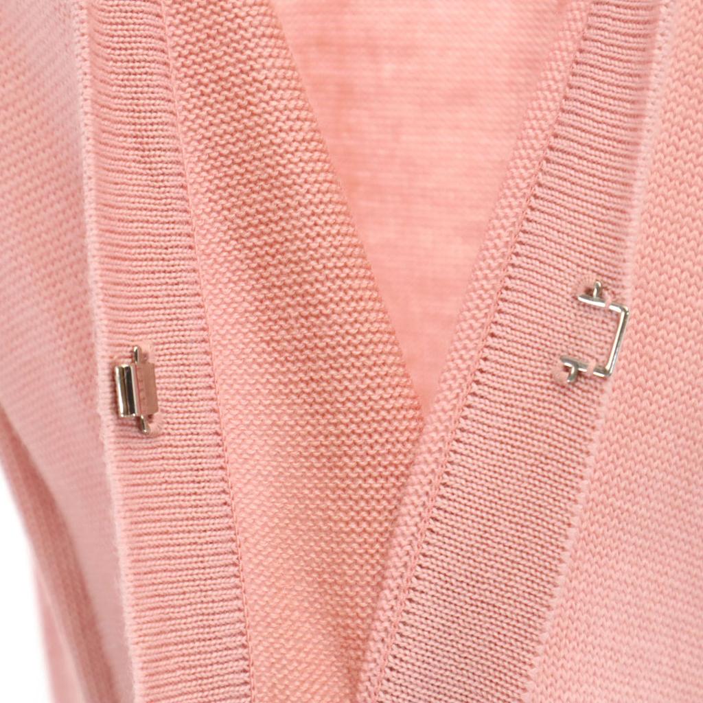 Rene made in Japan Long sleeve long knit cardigan 36 pink Women Used