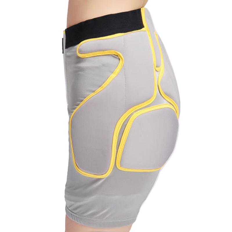 Outdoor Sports Protective Breathable Black/Silver Men/Women Sponge For Ski Skating Riding Diaper Hockey Pants Gear