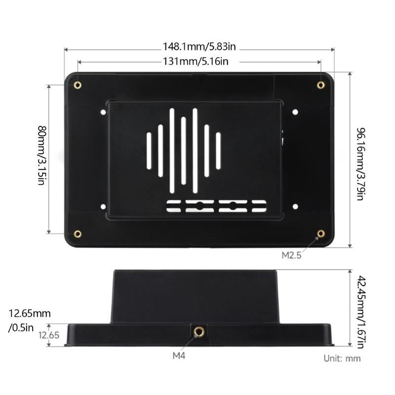 7inch Capacitive Touchable Display Protective Case 720x1280 Heat Dissipation Tripod Protective Case Replacement Accessories