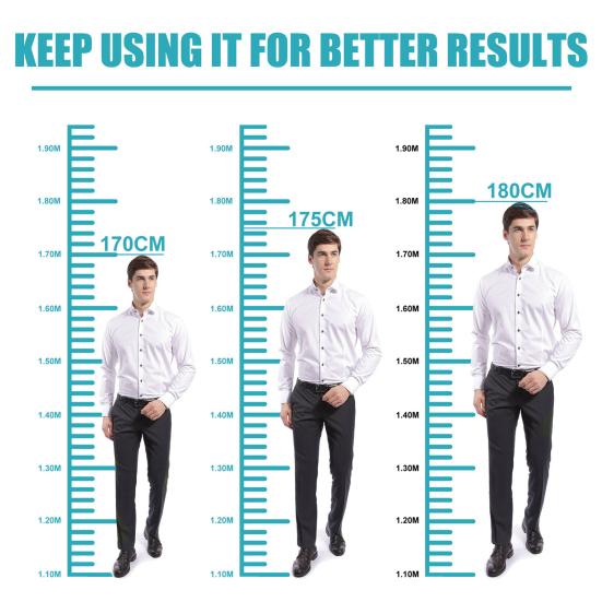 PeakGrowth Far Infrared Heightening Tourmaline Socks Breathable Titanium Ion Heightening Booster Socks Tourmaline Health Sock for Winter Outdoor