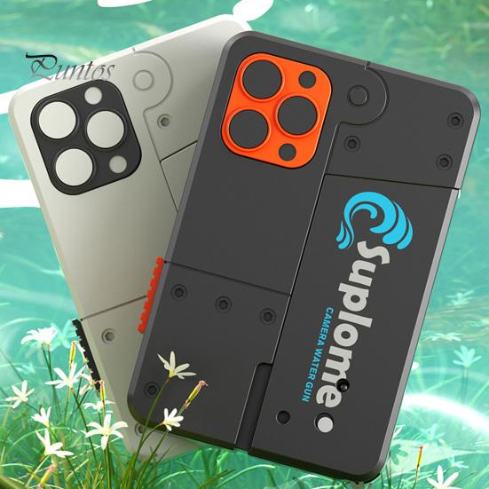 Складная игрушка-стрелялка для воды в форме телефона, летняя уличная садовая лужайка, пляж, двойной выходной пресс, игрушка для брызг воды, подарок на день рождения для мальчиков и девочек