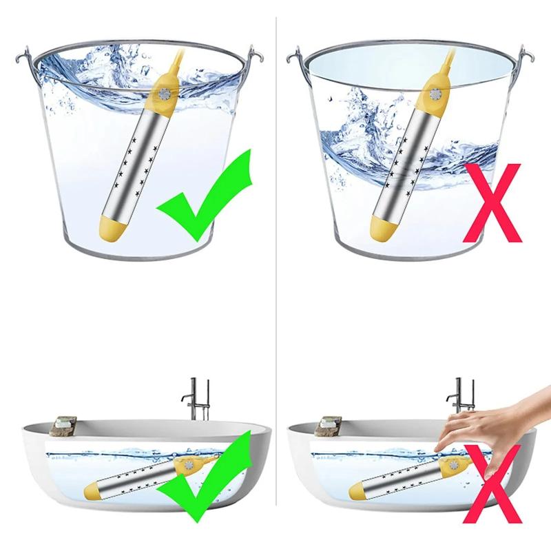 Нагреватель для бассейна Водяной нагреватель Бойлер Плавательный Солнечный Ванна Погружной Портативный Горячий Быстрый Автоматическое отключение Интеллектуальный 1500 Вт/2000 Вт