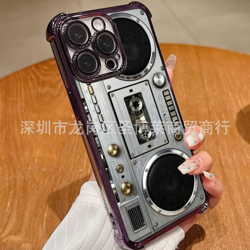 Retro record for Samsung S26 mobile phone case S25ULTRA anti-drop Galaxy S23 protective case NOTE20