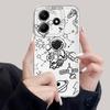 Мультяшный милый чехол-астронавт для Xiaomi Redmi Note 14 Pro Plus 13C 14C A4 Note 13 11S 11 10S 9 10 12S 12 Мягкая крышка для телефона