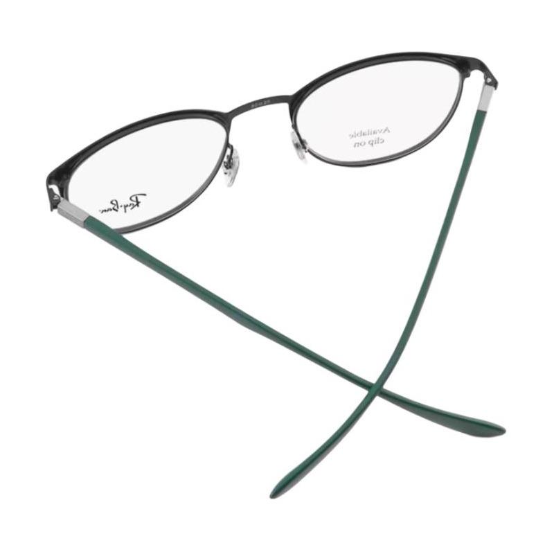 RAYBAN Logo Alloy Metal Oval Unisex Couple Style Prescription Optical Glasses Frames 0RX6355- 3098 0RX6355