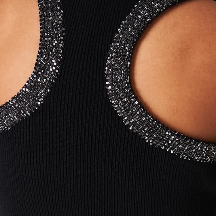 MIU MIU Tank Tops Women's Black MMV130-1331-F0806-S-C