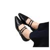 Fashion Hot Selling 2025 New Pointed Toe Women Mary Jane Shoes Fashion Shallow Buckle Shoes Ladies Casaul Dress Low Heel Leather Shoes