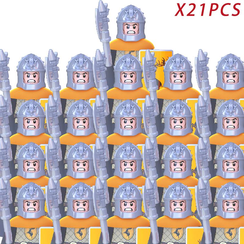 MOC Престолы Золотая Броня Воин Стражник Джейме Ланнистер Барристан Селми Мерин Трант Конструкторы Мини Экшн Фигурка Игрушки