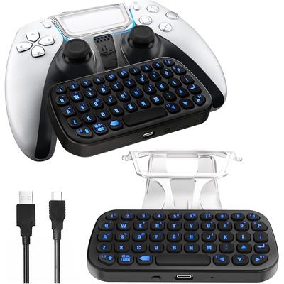 Контроллер PS5 Клавиатура с подсветкой Playstation5 Dual Sense Chatpad Беспроводная Bluetooth Мини-клавиатура Аксессуары для контроллера