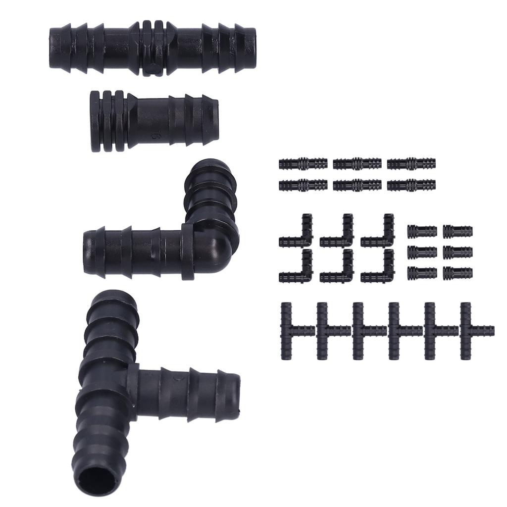 24 шт./компл. комплект фитингов для капельного орошения 1/2 трубка зазубренные соединители для садовой теплицы
