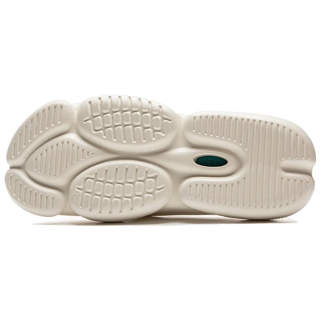 Li Ning BadFive SLIDE OG Нескользящие Износостойкие Шлепанцы-Слайдеры Мужские Бежево-Зеленые ABTV007-5