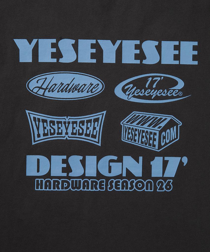 YESEYESEE Y.E.S Худи с аппаратной графикой Угольный