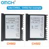 OMCH CH102 CH-B Series CH402 CH502 CH702 CH902 Digital PID Temperature Controller 0-1300℃ SSR/Relay Dual Output K-type Input