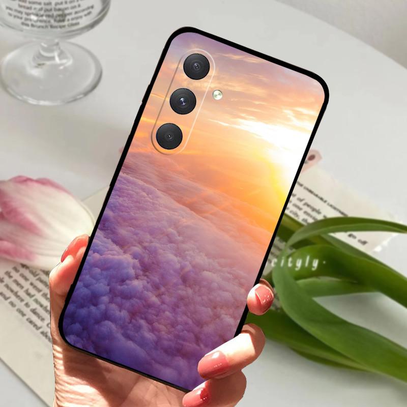 Чехол для Samsung A54 5G Защитный Мультяшный Черный Мягкий ТПУ Силиконовый Чехол для Телефона Для Samsung Galaxy A54 Чехол-Бампер Сумка