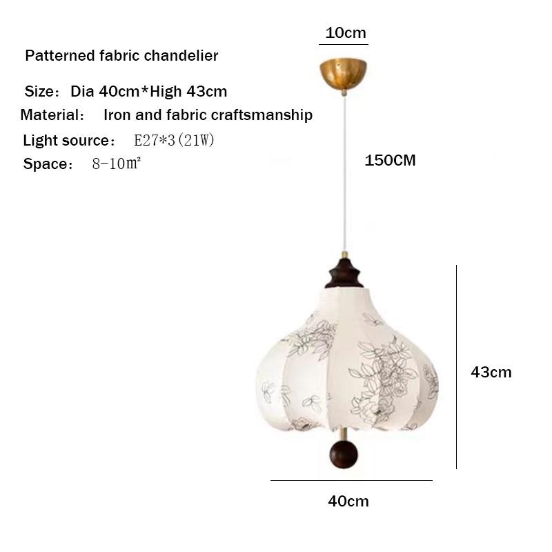 Французская средневековая тканевая маленькая люстра E27 для спальни, гостиной, ресторана, бара, декора, подвесные светильники из цельного дерева