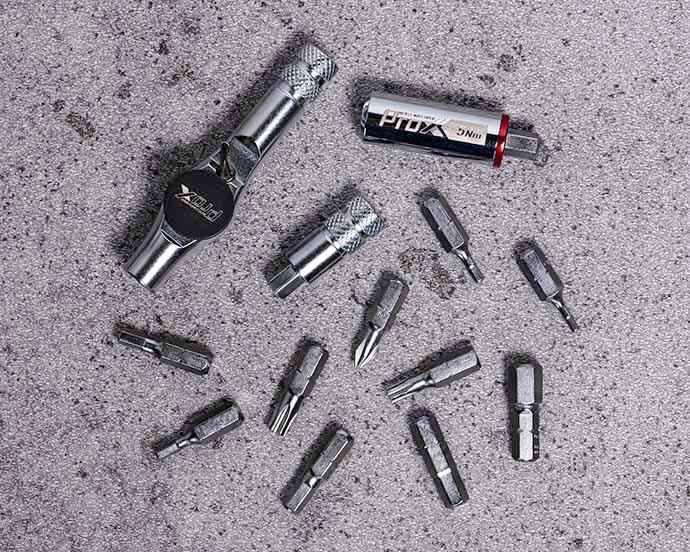 Bicycle Torque Wrench 5Nm PROX T-Type 13 Pieces Ratchet Bits