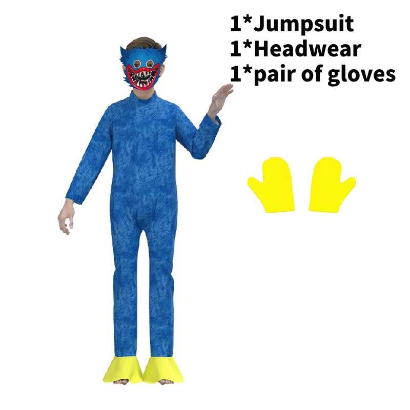 Playtime Jumpsuit Poppy Roleplay Outfit Kids Cosplay Costumes Halloween Party