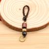 Chinese Style Key Accessories Lanyard Braided Rope Keychain Diy Xiangyun Rope Keyring Sandalwood Rope Pendant