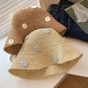 Little Flowers Panama Cap Sun Protection Sun Hat Sweet Bucket Hat Summer