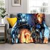 2025 New Marvel Horror Ghost Rider Cartoon Gift Soft Blanket,Soft Throw Blanket for Home Bedroom Bed Sofa Picnic Child Cover Kid