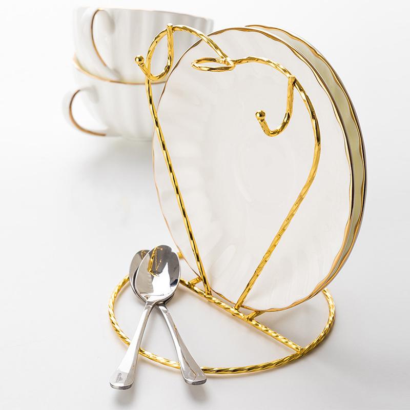 Подставка для кружек в форме сердца, сливная полка для 2 кружек, 2 тарелок, нескользящий органайзер для чашек, подставка для кружек для шкафа