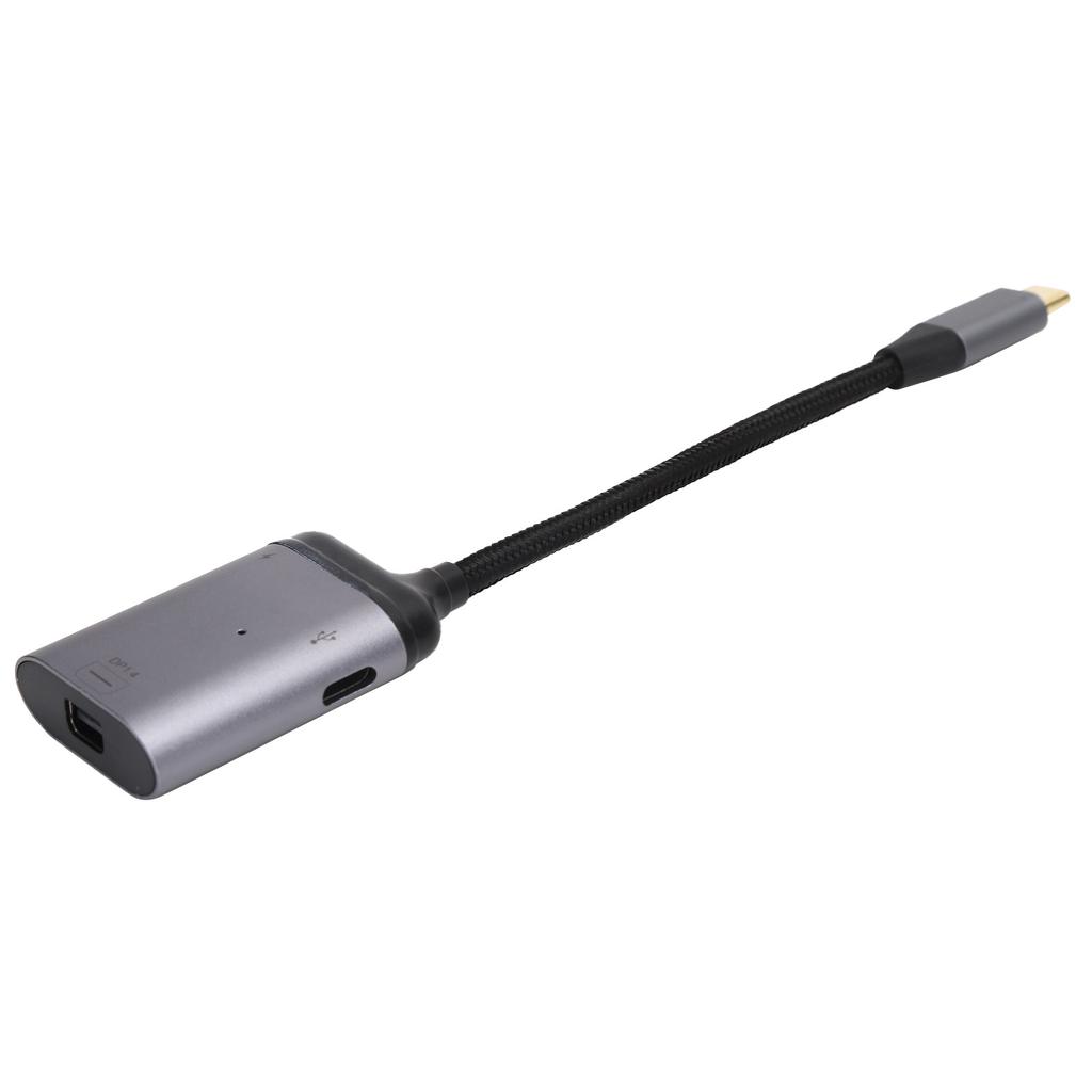USB C to Mini DisplayPort Adapter 1.4 3.1 Converter Fast Charge for Projector TV Monitor