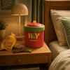 Cartoon Mini Waste Bin with Cover Waste Paper Basket Storage Bucket Tea Slag Can  Office