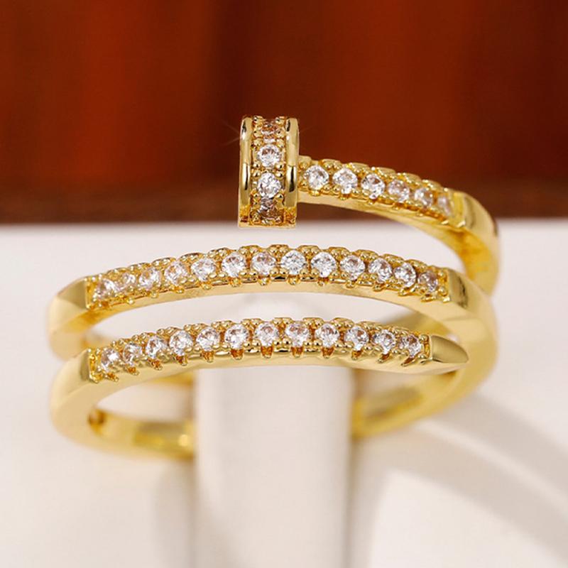 Изысканное кольцо на указательный палец, универсальная индивидуальность, модный креатив, авангардное многослойное спиральное кольцо