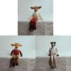 Коллекция деревянных рождественских украшений с Сантой, оленями, снеговиком для праздничных подарков