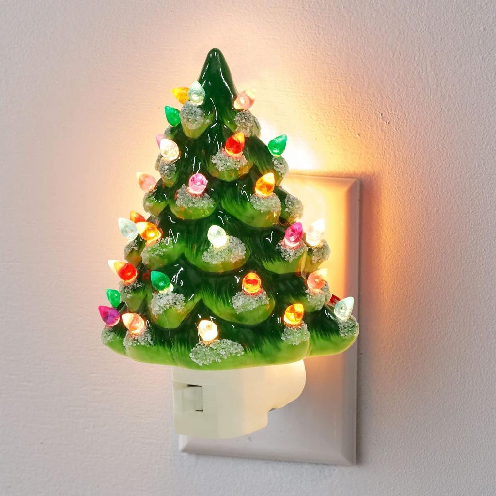 Atmosphere Light Creative Christmas Tree Resin Night Light Christmas Party Interior Decoration Hanging Light