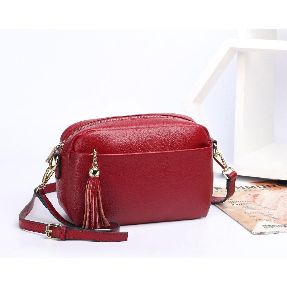 Niche Design Women's Bag Cowhide New Shoulder Crossbody Leather Women's Square Bag Handbag Soft Leather 100 Simple