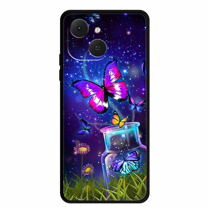 Чехол для телефона Tecno Spark 40C, Силиконовый бампер, Милый мягкий ТПУ чехол для Spark 40 C, Чехол-защита Tecno Pop 10 Pro