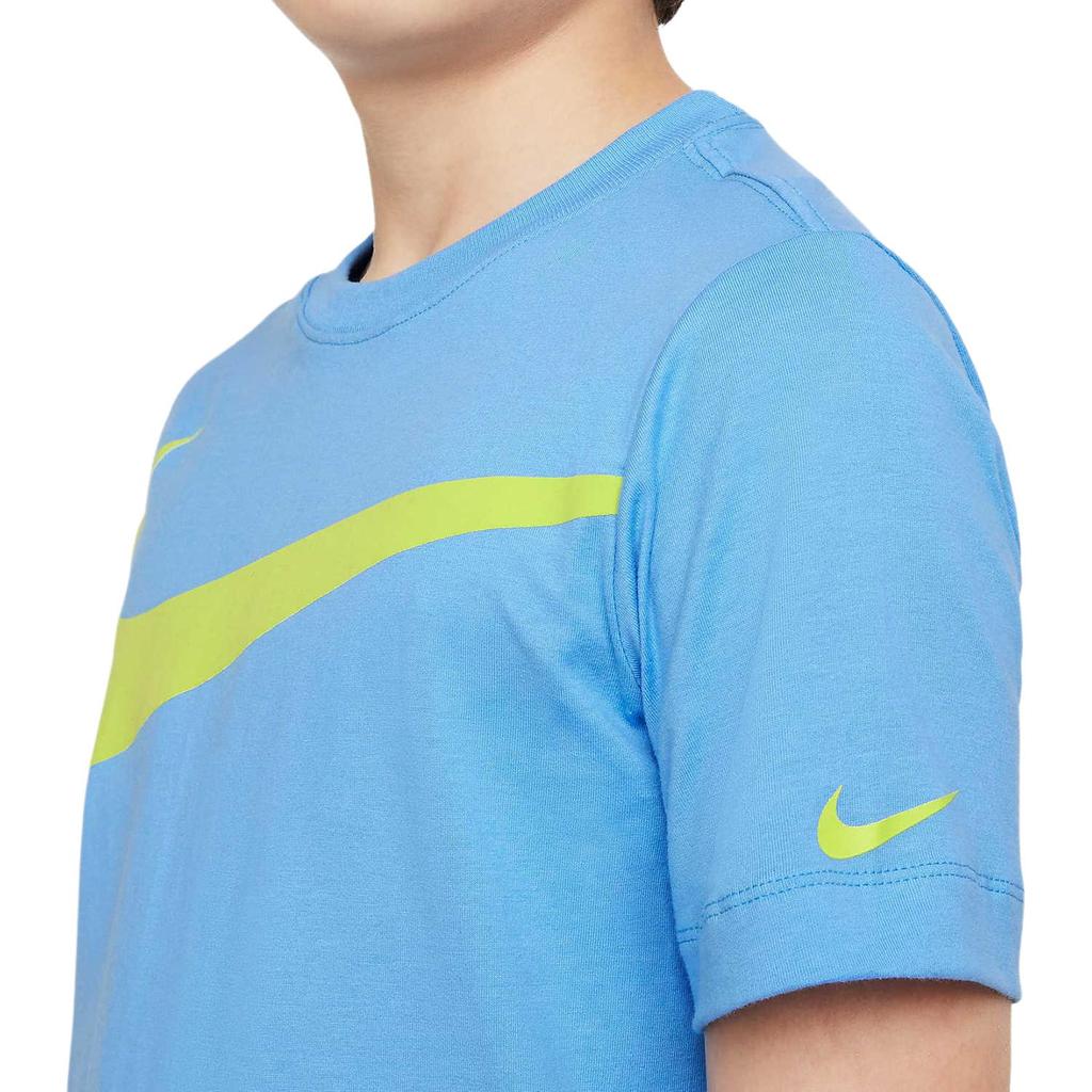 Nike Спортивная одежда с большим логотипом и круглым вырезом, детские футболки DO1807-412