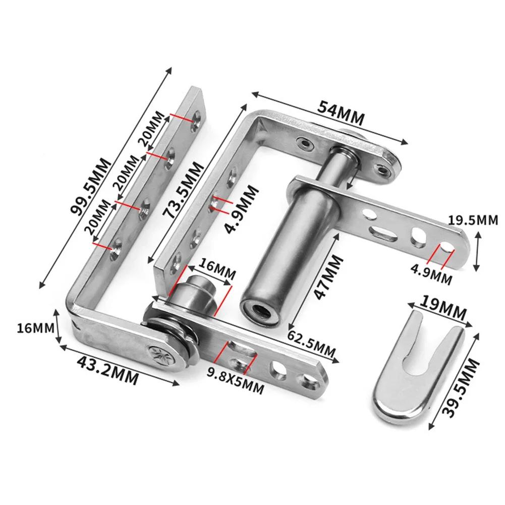Дверная петля из нержавеющей стали, сверхпрочный вращающийся на 360 градусов вал для комнаты, автоматическая фурнитура для деревянных дверных петель